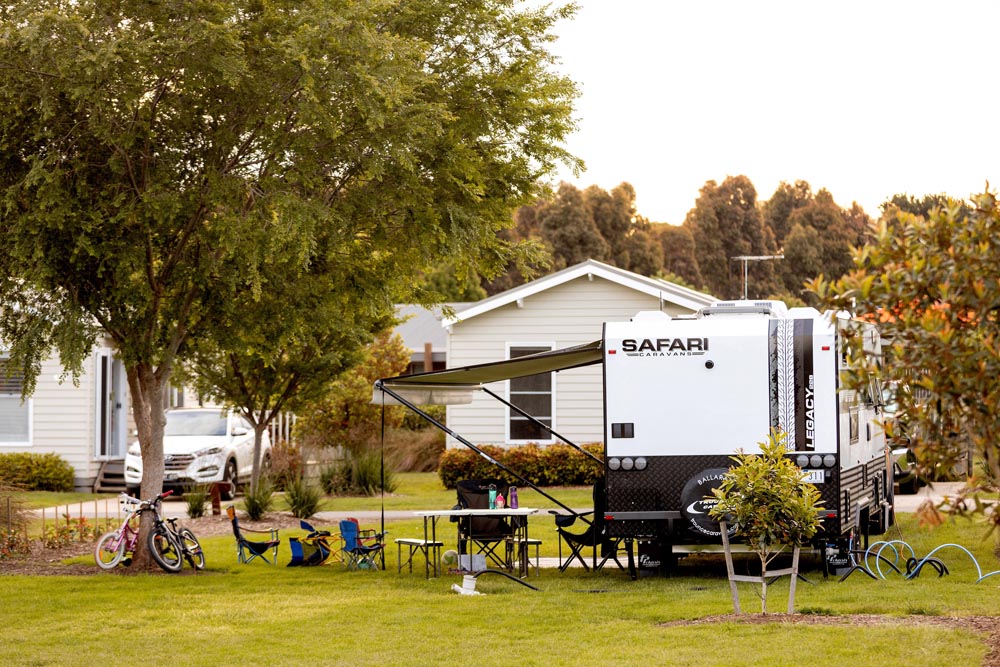BIG4 Bellarine - Caravan on a powered camping site